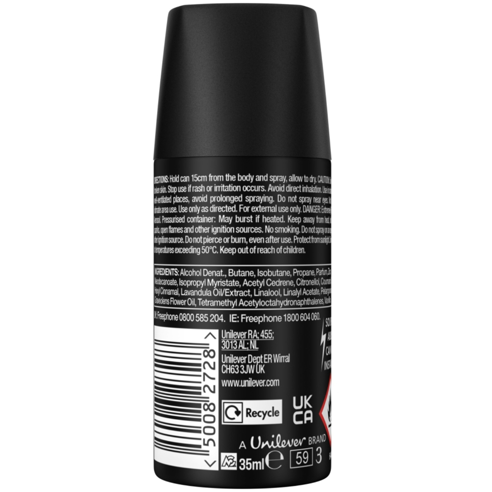 Lynx Africa Men's 48H Freshness Travel Size Deodorant Body Spray 35ml 6 Pack Image 3