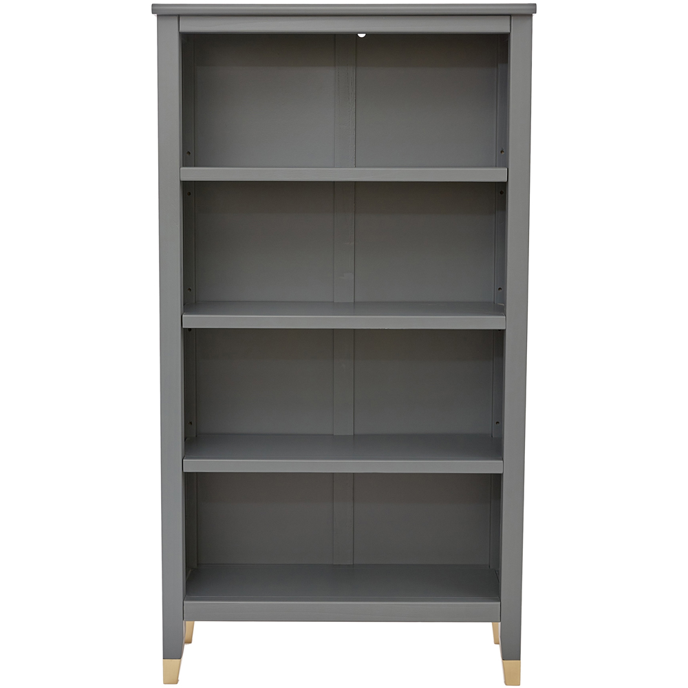 Palazzi 4 Shelves Grey Bookcase Image 3