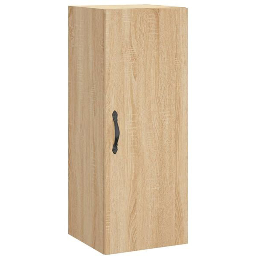 vidaXL Single Door 3 Drawer Sonoma Oak Highboard Image 4