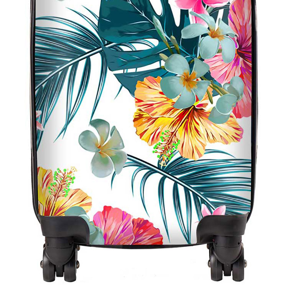 Warren Reed Designer Mini Cabin Spring Summer Flowers Suitcase Image 2
