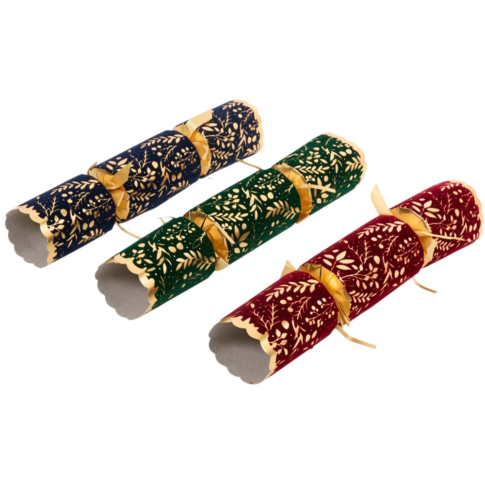 Pack of 6 Opulent Flock Deluxe Crackers Image 3