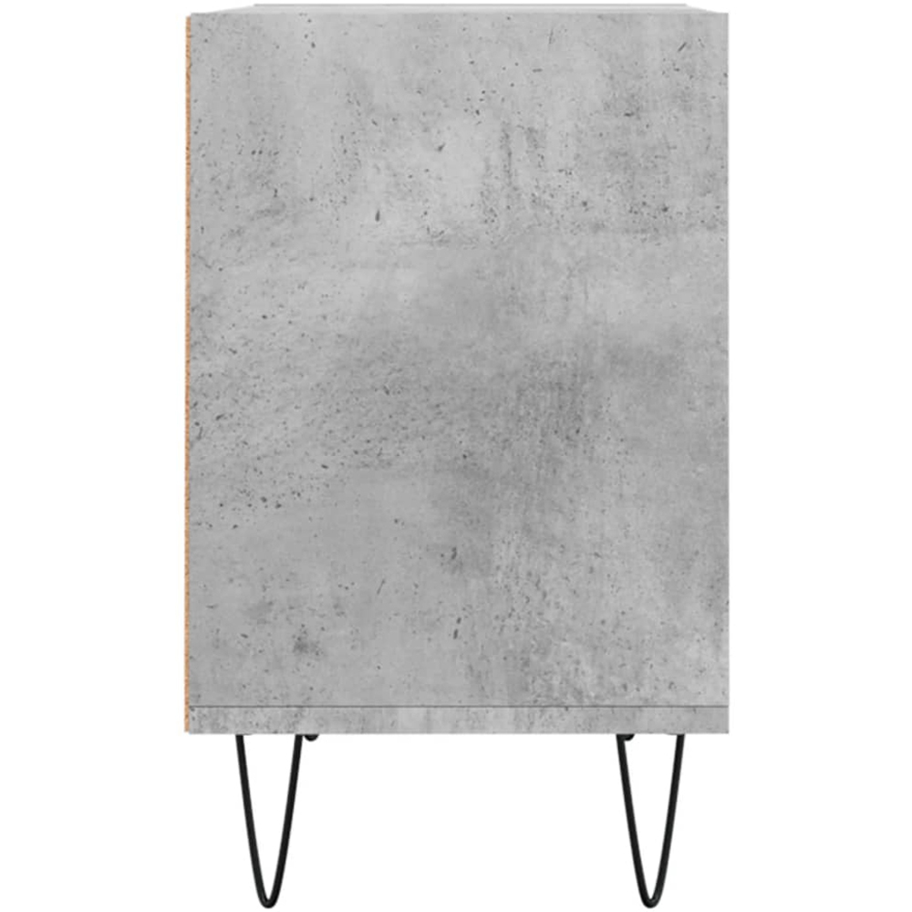 vidaXL 4 Shelf Concrete Grey TV Cabinet Image 5