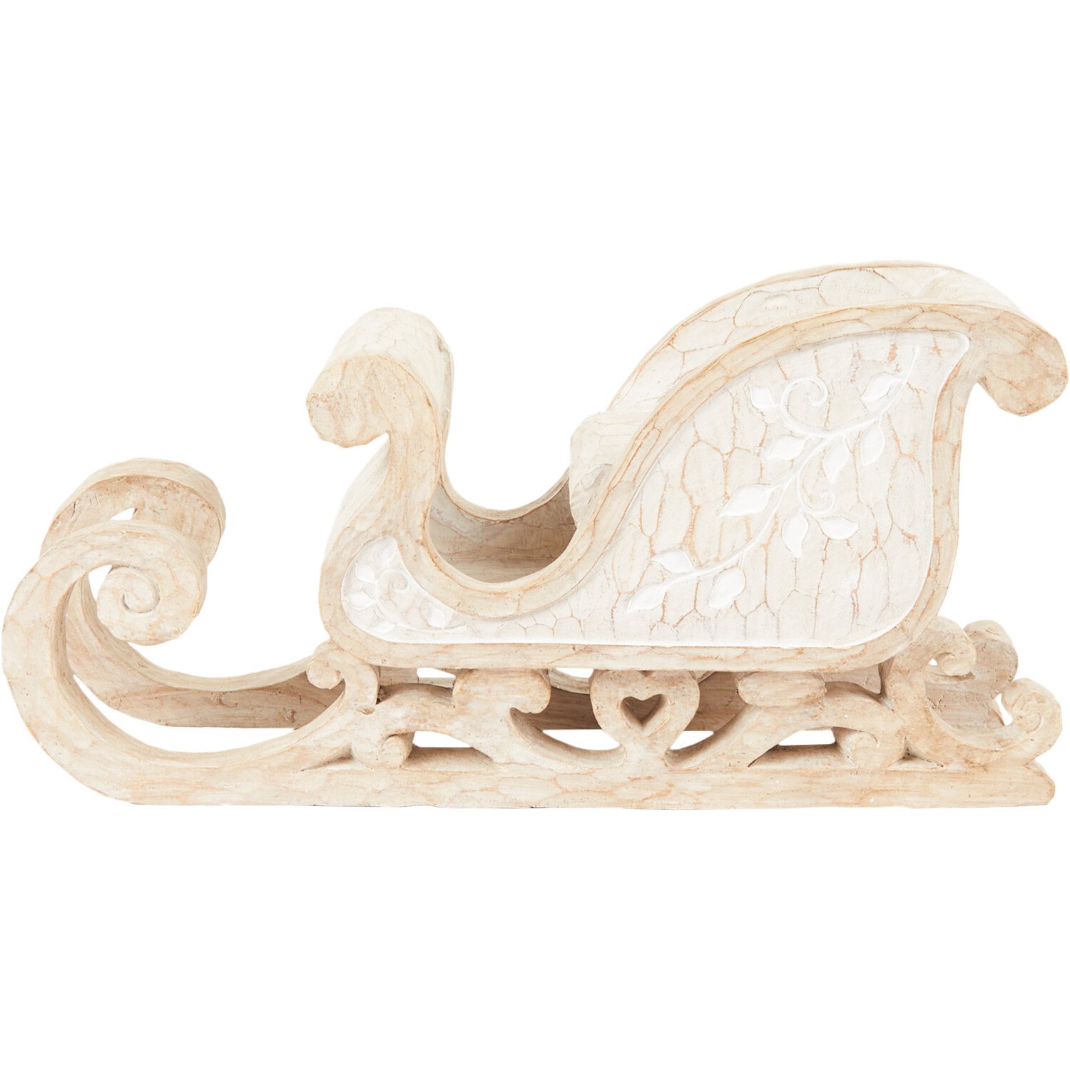 Wood Effect Detailed Sleigh - Wood Image 2