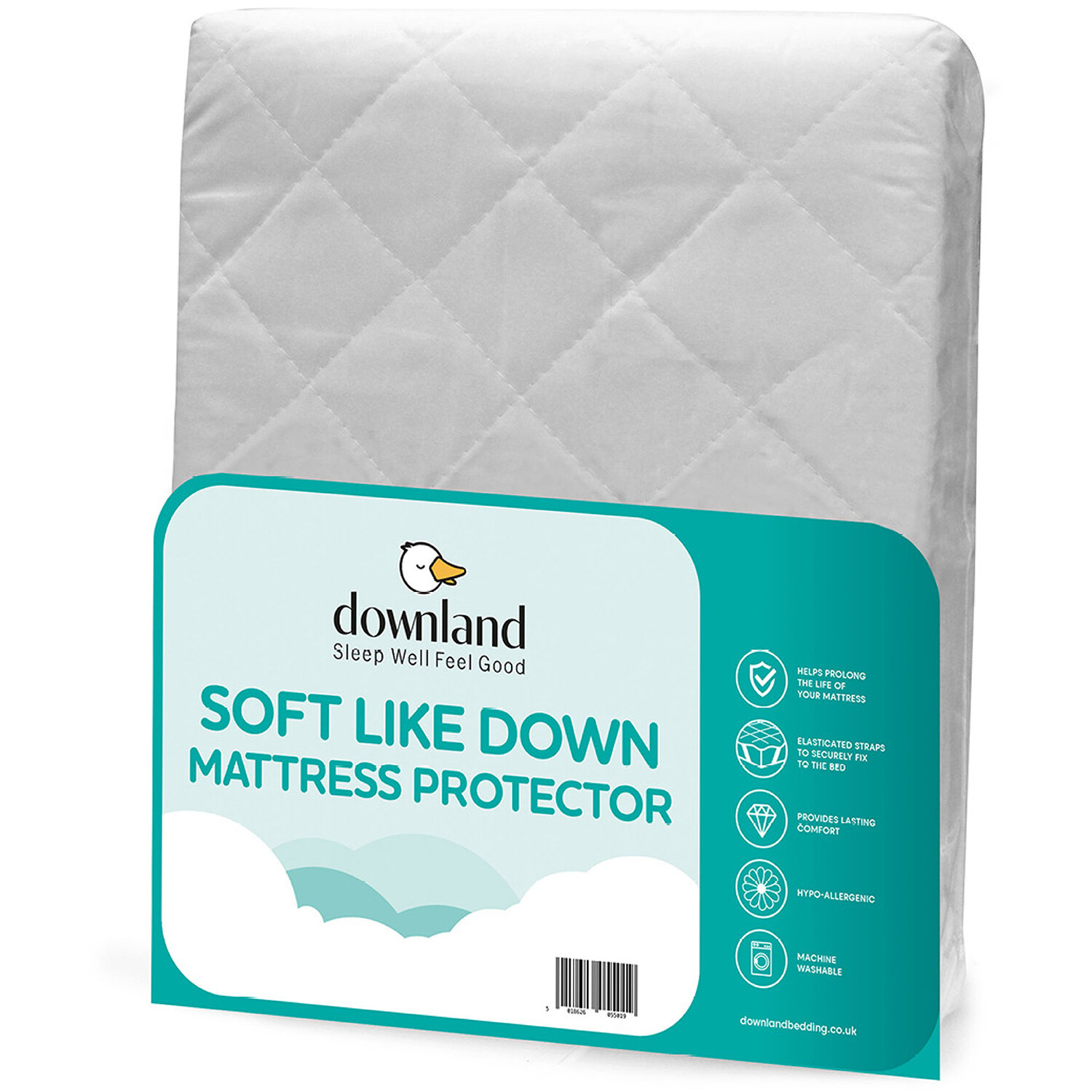 Downland Soft Like Down Mattress Protector Single Image
