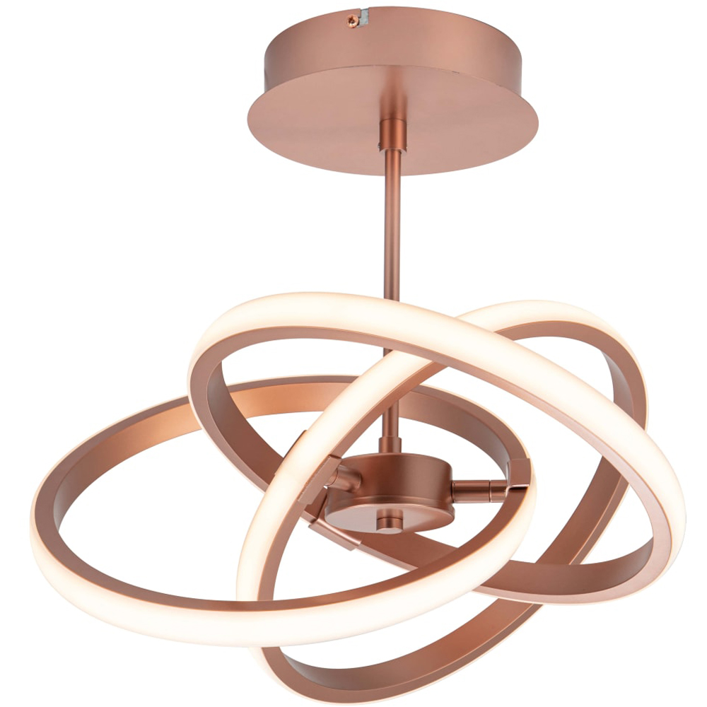 Cosylyte Ridgley 3 Ring Copper Asteroid LED Pendant Light Image 1