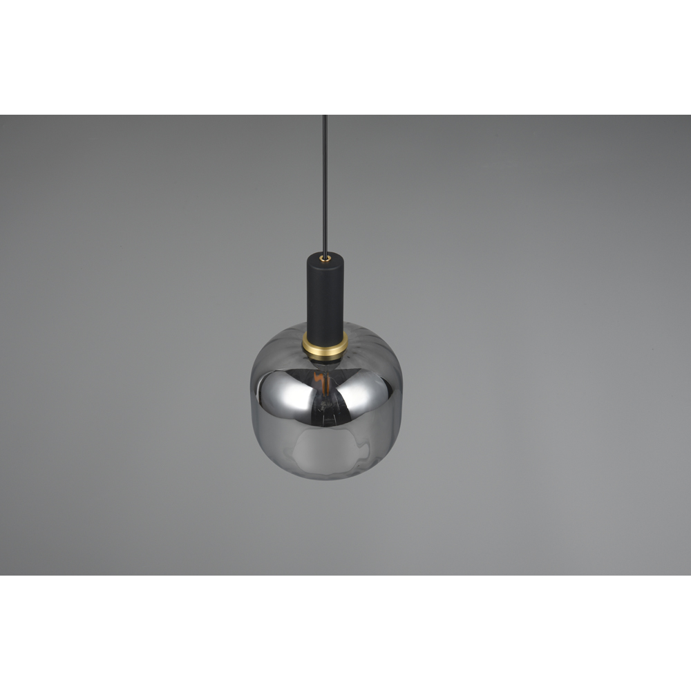 TRIO Diva Matt Black Ceiling Pendant Light Image 6