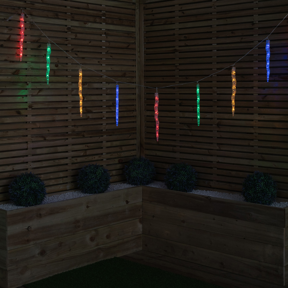 Samuel Alexander 50 Cool and Multi-Coloured LED Christmas Smart Icicle Light Image 8