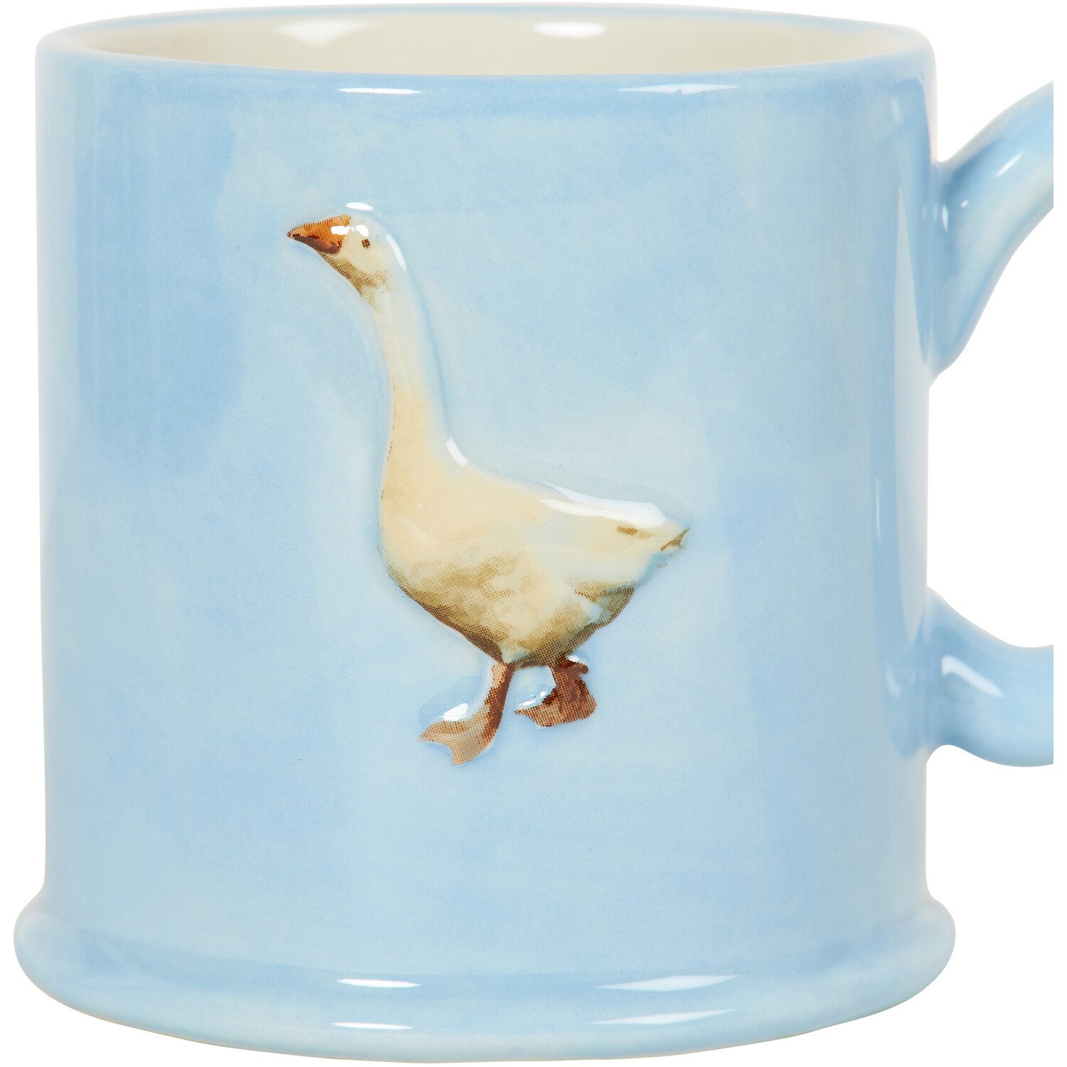 Tankard Embossed Goose Mug - Blue Image 3