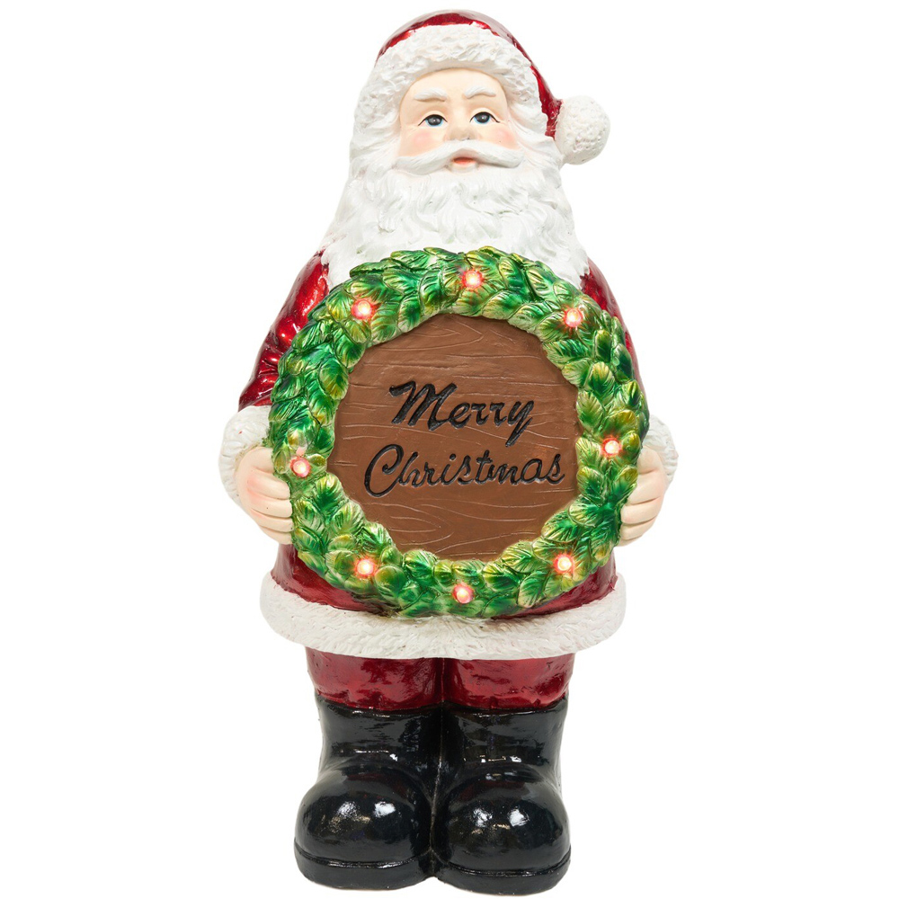 LED Merry Christmas Santa Decoration Image 1
