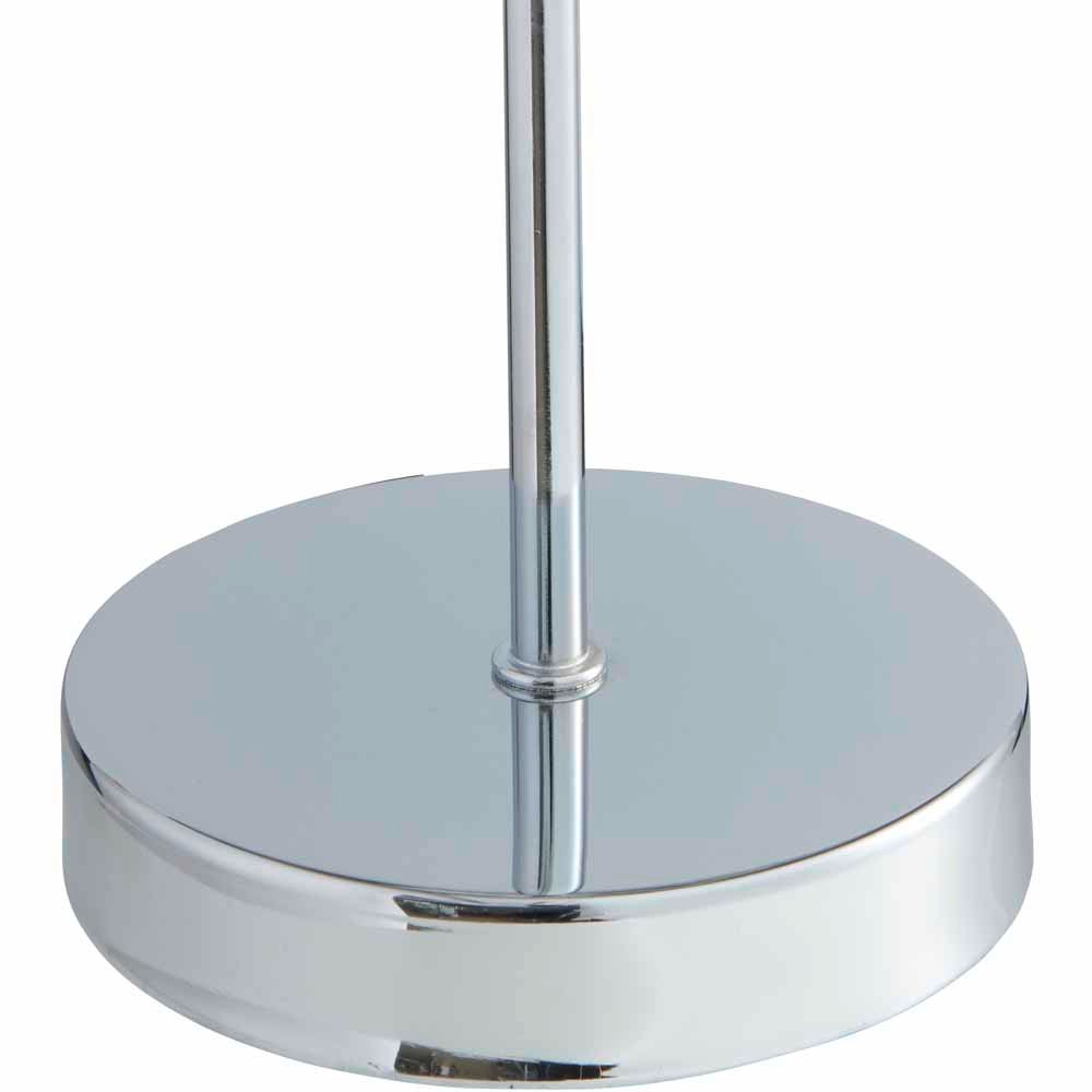 Wilko Mustard Silver Velvet Table Lamp Image 4