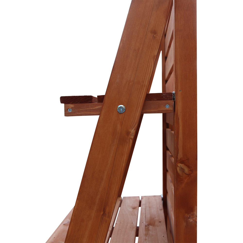 Outsunny 3 Tier Solid Wood Ladder Design Plant Stand Image 4