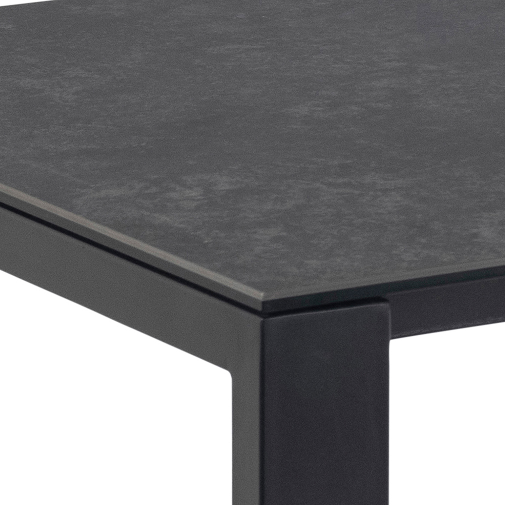 Florence Brentford Ceramic 6 Seater Dining Table Matt Black Image 8