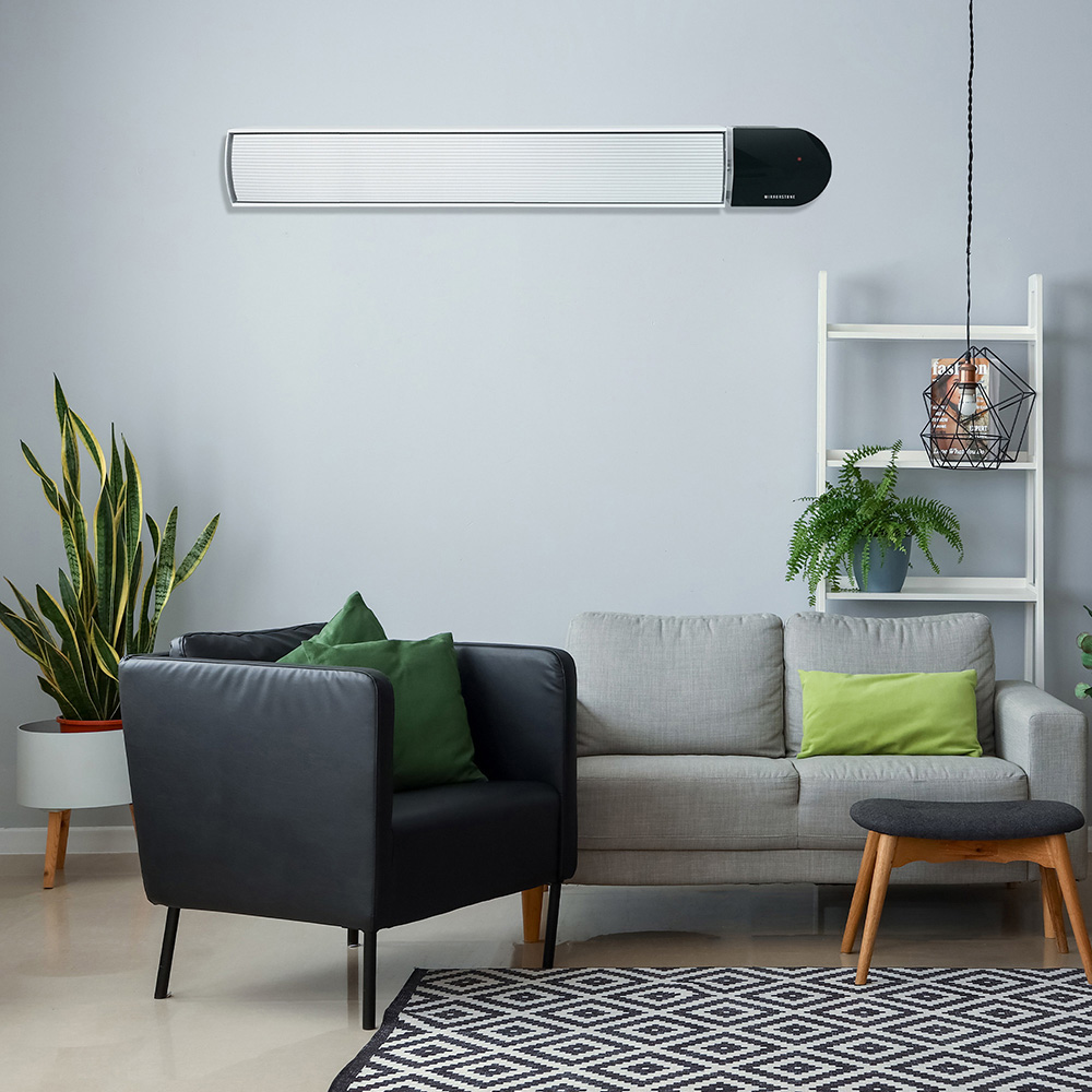 Mirrorstone Ionis White Infrared Bar Heater 2400W Image 2