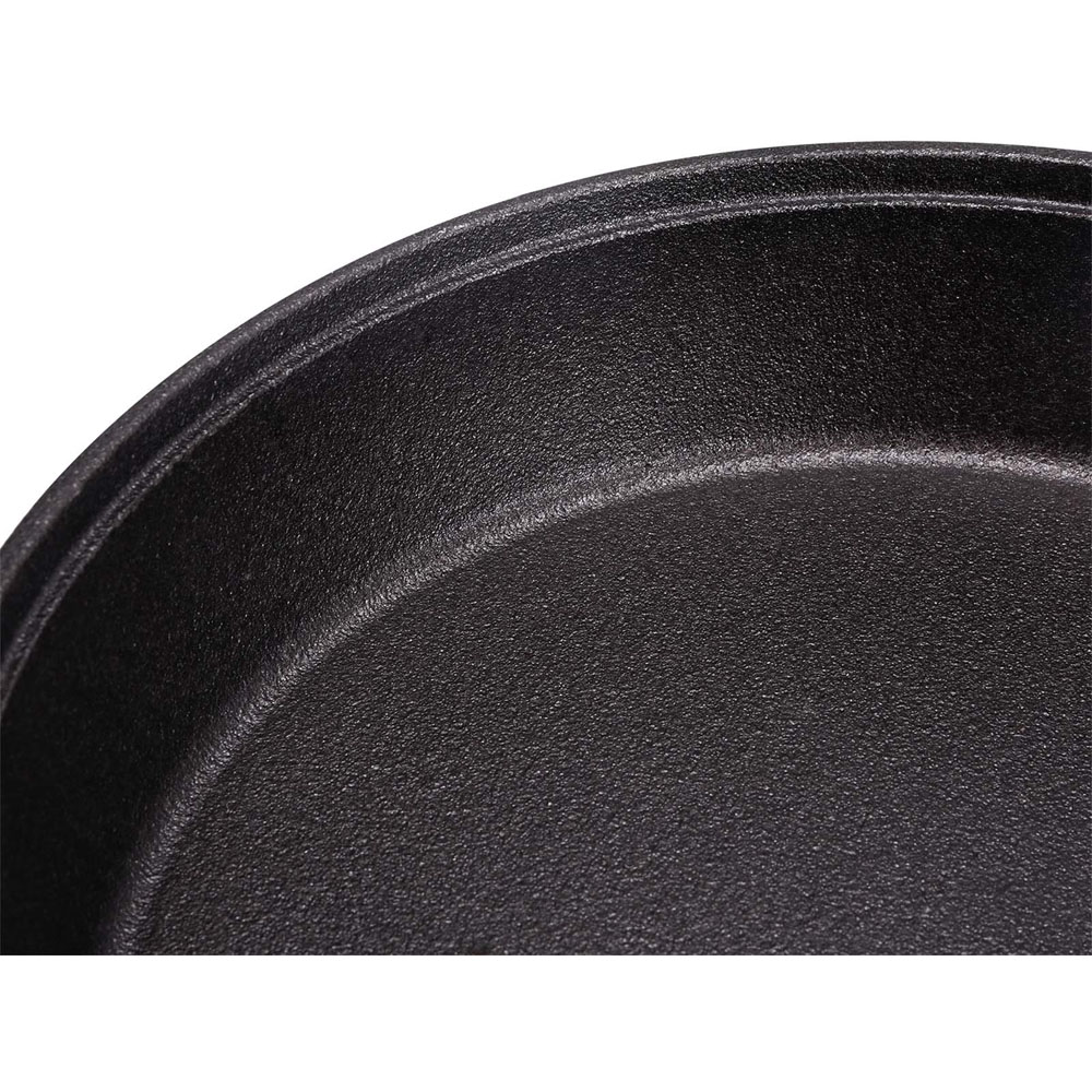 Living and Home Cast Iron Skillet with Double Handles Image 5