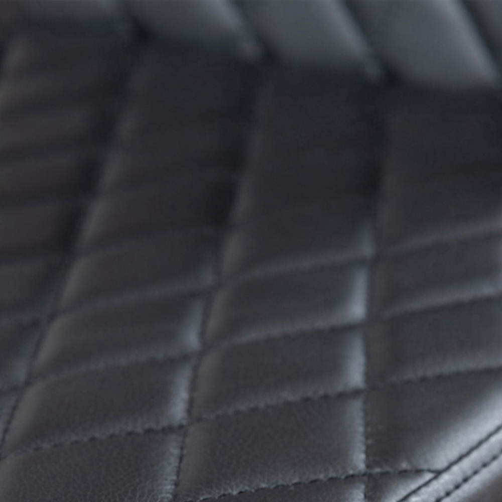 Furniturebox Arona Valera Glass 4 Seater Round Dining Set Chrome and Black Image 8