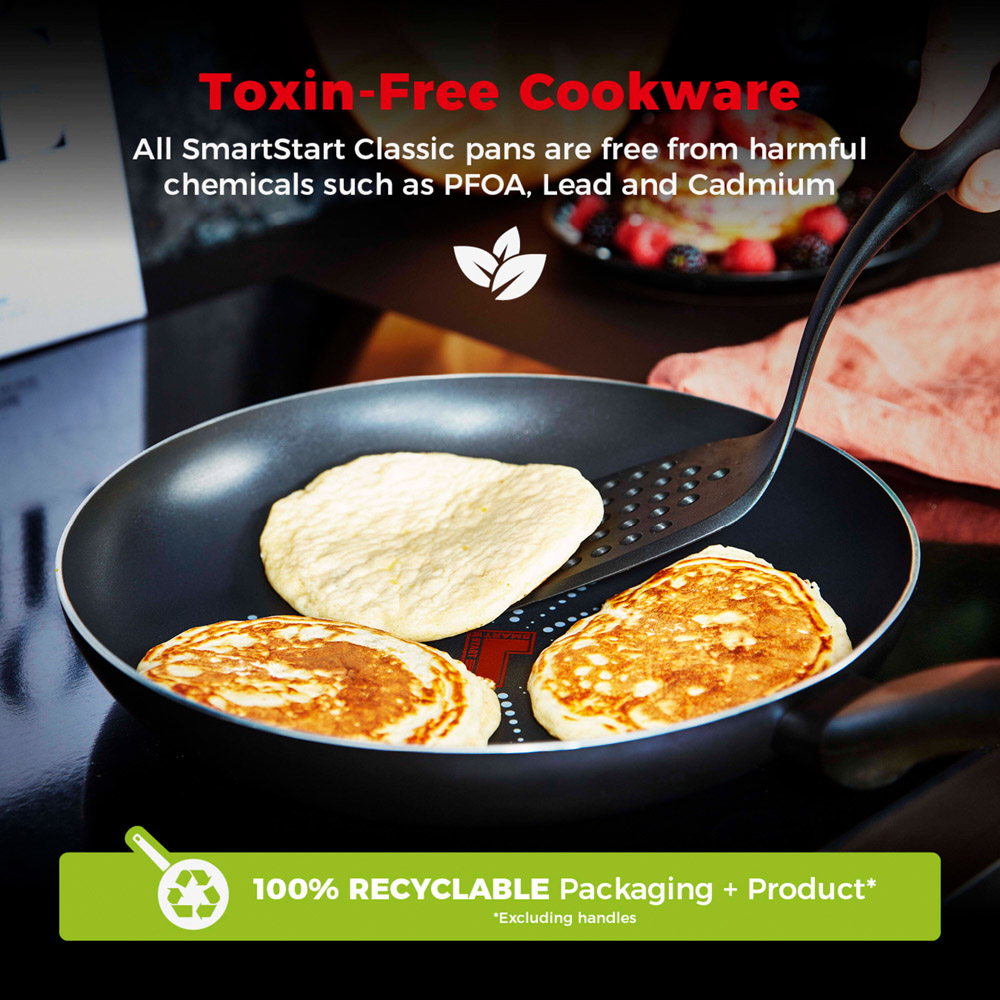 Tower Smart Start 32cm Black Aluminium Non-Stick Classic Frying Pan Image 5