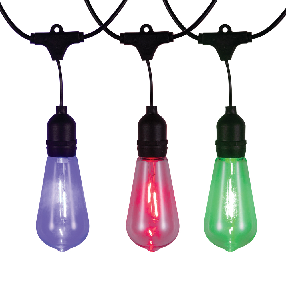 TCP ST64 E27 RGB Colour Changing LED Festoon Lights 10m Image 3