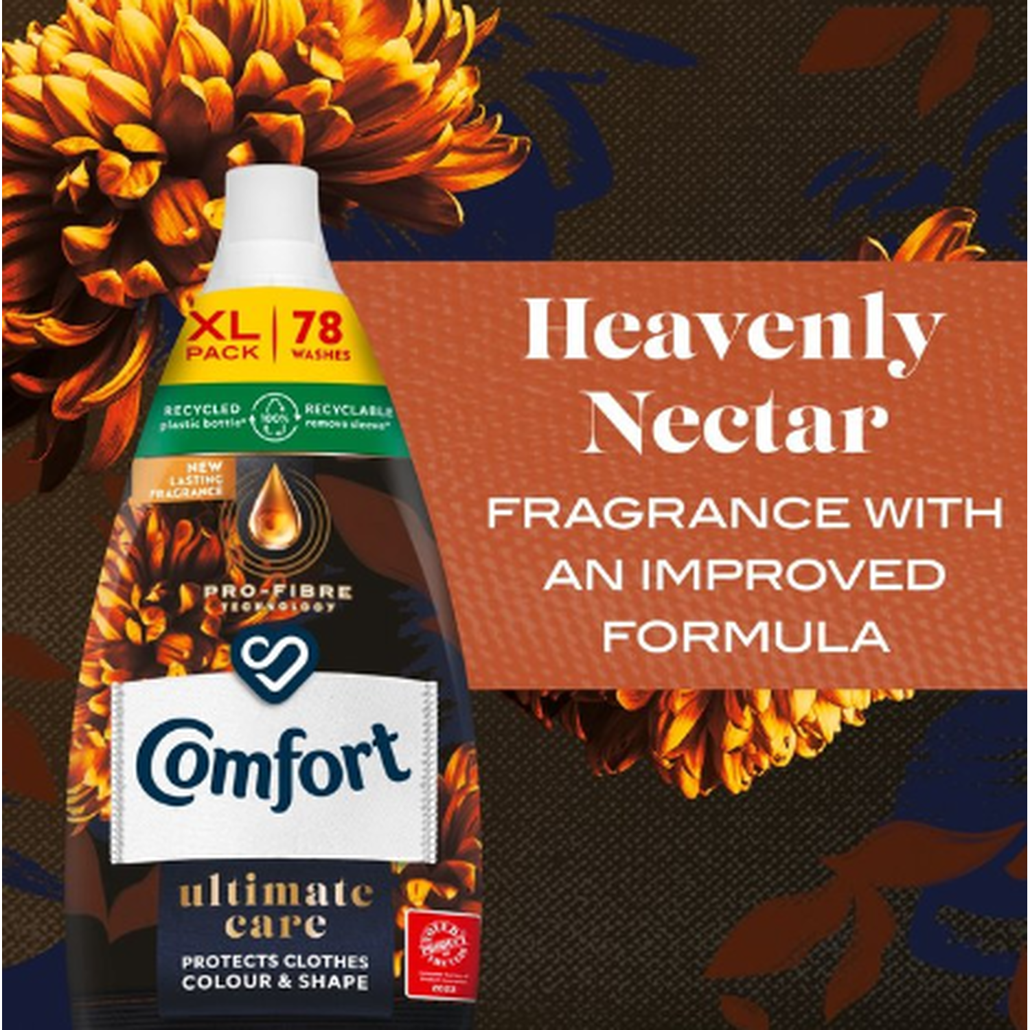 Comfort Ultimate Care Fabric Conditioner 78 Washes Heavenly Nectar Image 4