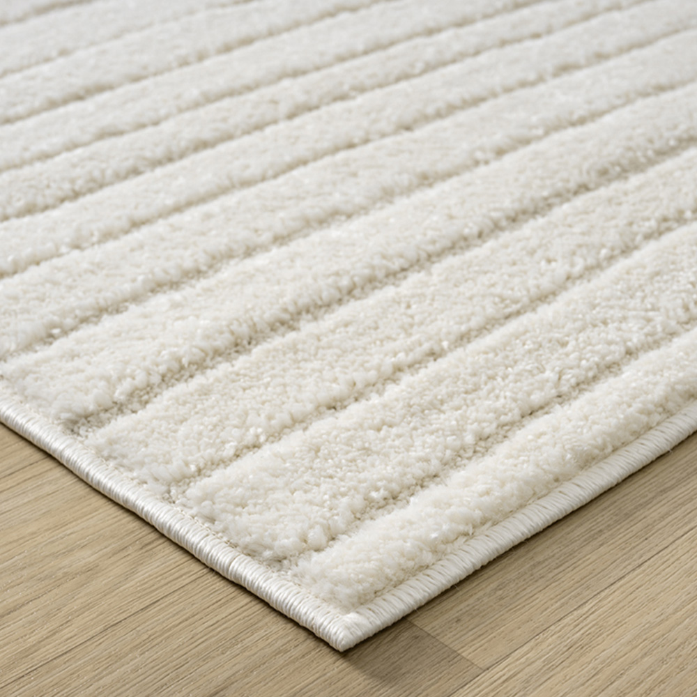 Desire Rugs Aya Cream Embossed Lines Rug 200 x 290cm Image 6