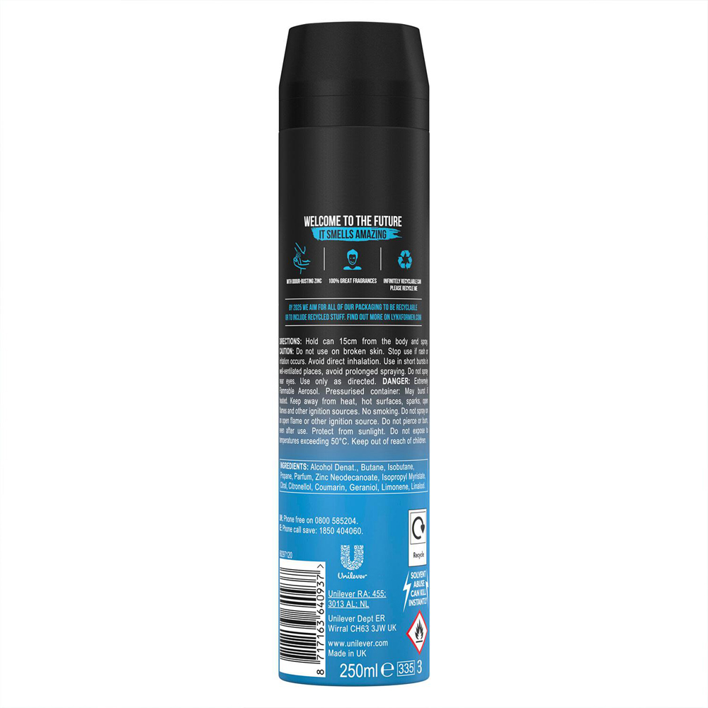 Lynx Ice Chill Shower Gel 500ml and XXL Body Spray 250ml Bundle Image 9