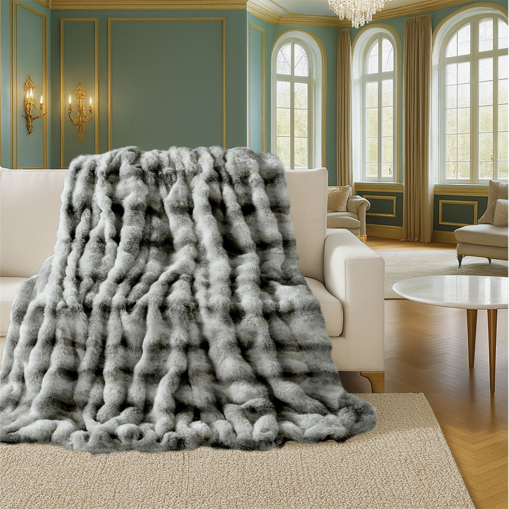 Sweet Dreams Grey Alpine Husky Throw 200 x 240cm Image 3