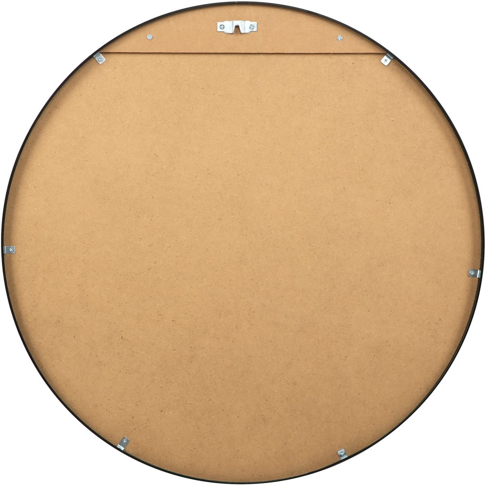 Pandora Black Round Wall Mirror 60 x 60cm Image 4