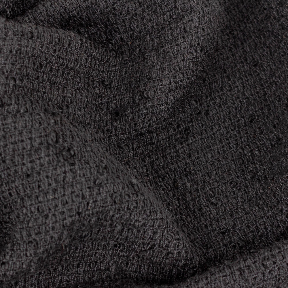 Yard Candar Black Textured Boucle Throw Image 4