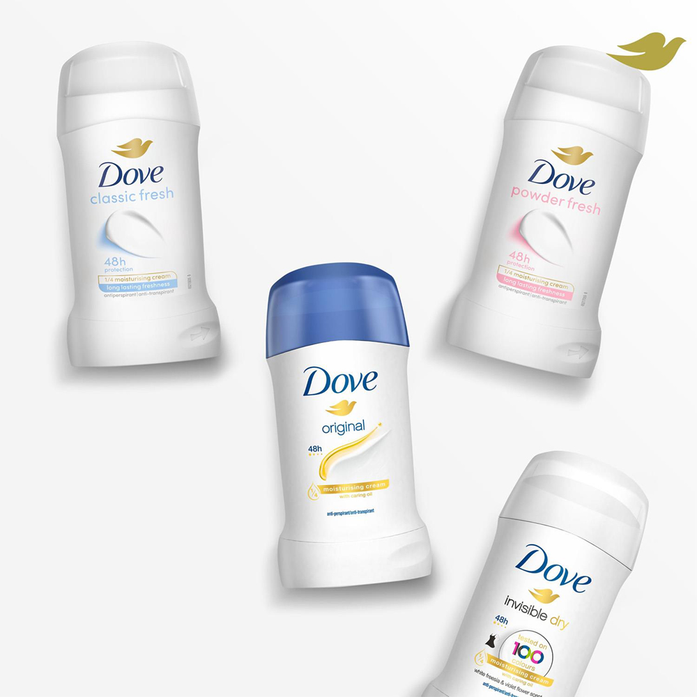 Dove Classic Women 48H Sweat Protection Anti-Perspirant Deo Stick 50ml 6 Pack Image 9