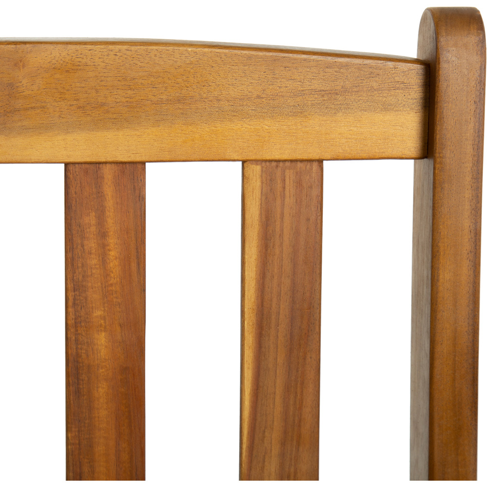 Charles Bentley Brown Wooden Bench Image 7