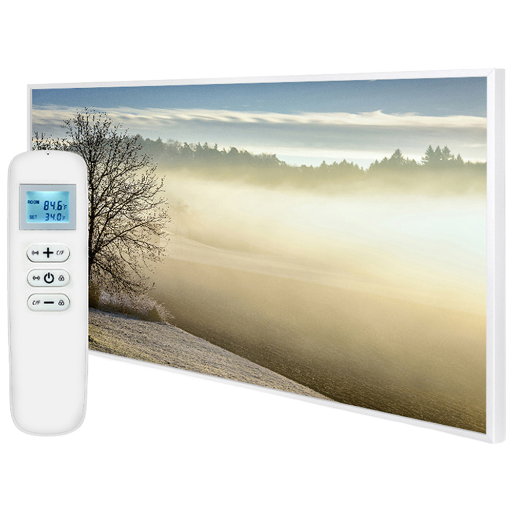 Mirrorstone Nexus Spring Morning Picture Wi-Fi Infrared Heating Panel 580W 595 x 595mm Image 1