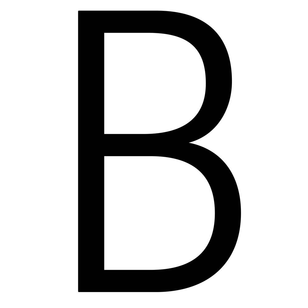 Letter B Black And White | World of Reference