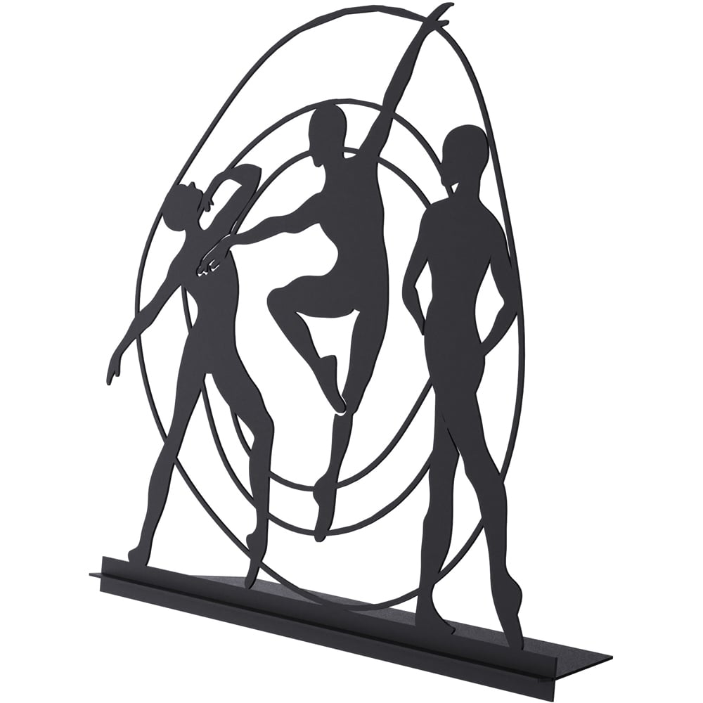 Decortie Black Metal Modern Pose Home Decoration Ornament Image 1