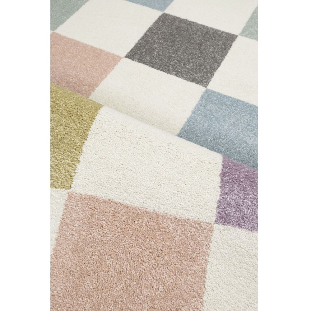 Homemaker Echo Pastel Chequer Rug 160 x 230cm Image 3