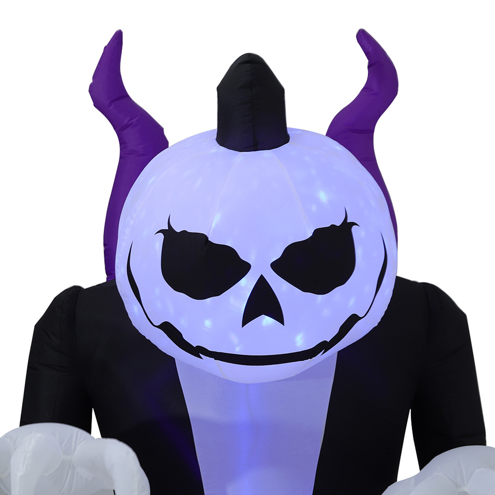 Living and Home Halloween Inflatable Outdoor Ghost with Raising Hands and LED Lights 315cm Image 4
