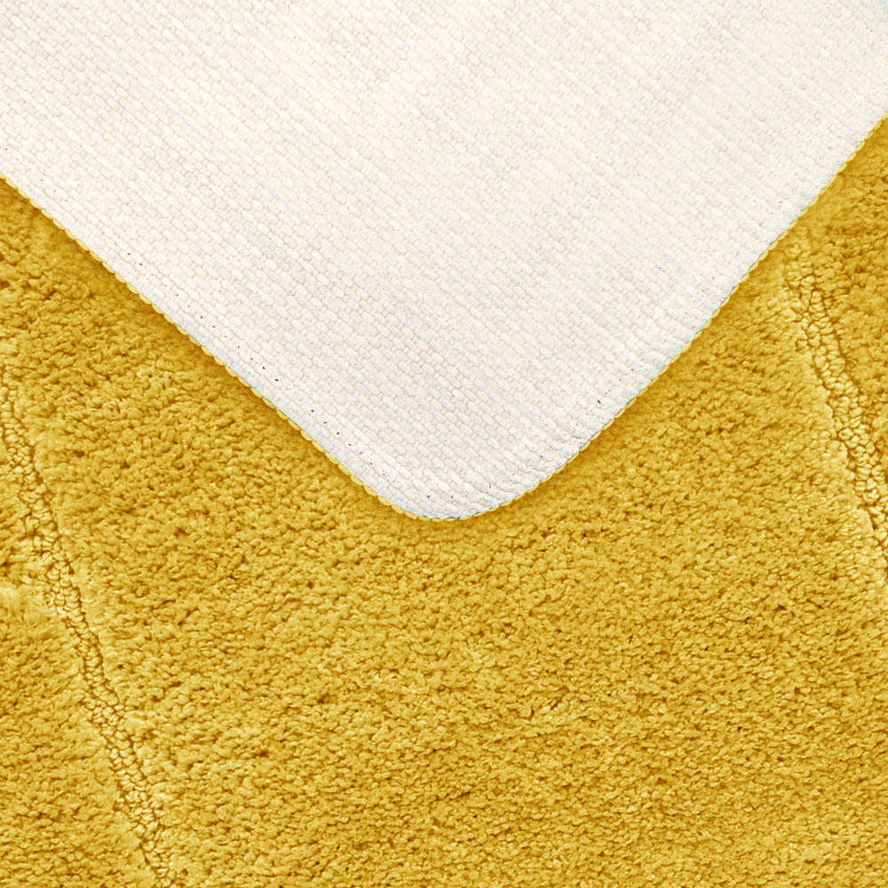 Mayfair Ochre Micro Fibre Bath Mat Set Image 6