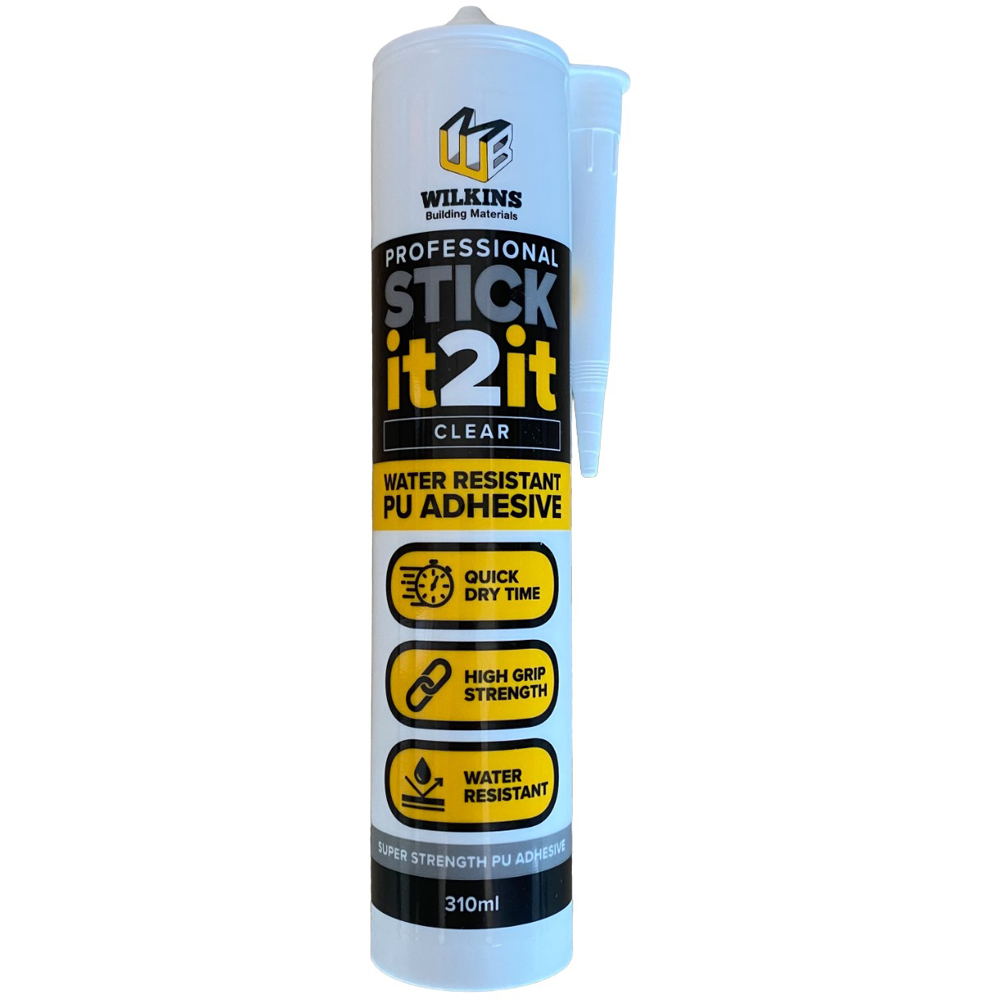 Professional Stick it2it Clear Water Resistant PU Adhesive 3 Pack Image 2