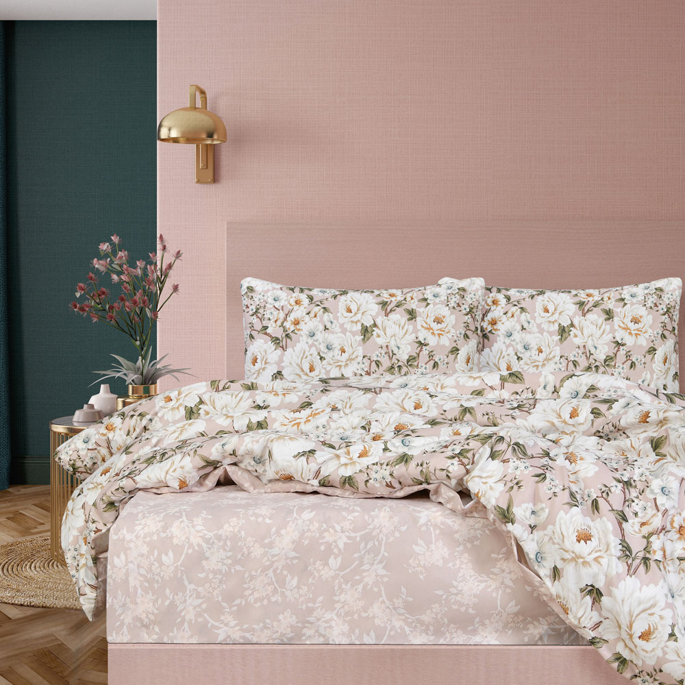 Smart Living King Size Blush Elegant Blooms Complete Set Image 6