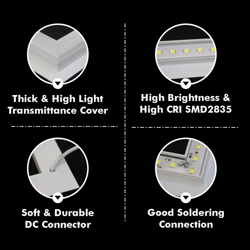 ENER-J 40W Double Square Borderline Panel Light Image 7