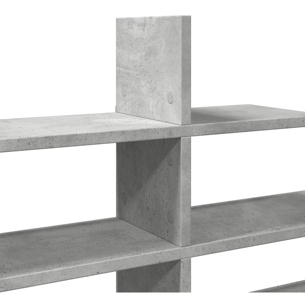 vidaXL 8 Shelf Concrete Grey Wall Shelf Image 6