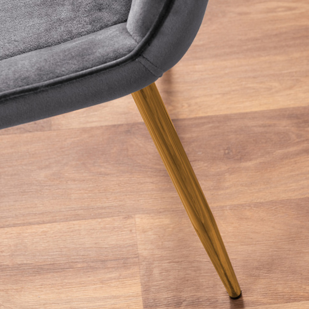 Furniturebox Copeland Cesano Marble Effect 2 Seater Dining Set White Grey and Gold Image 8