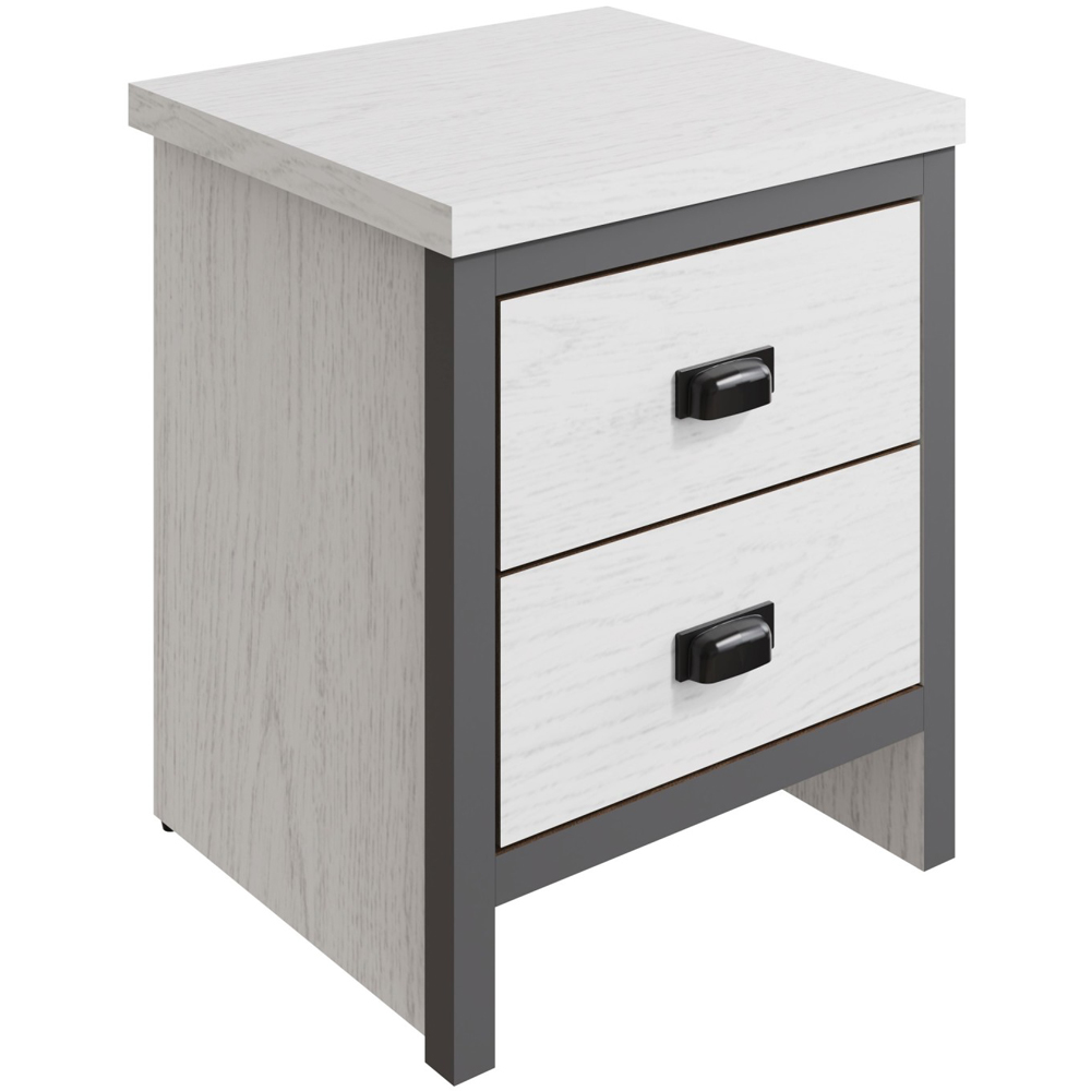 GFW Boston White Oak 3 Piece Bedroom Furniture Set Image 4
