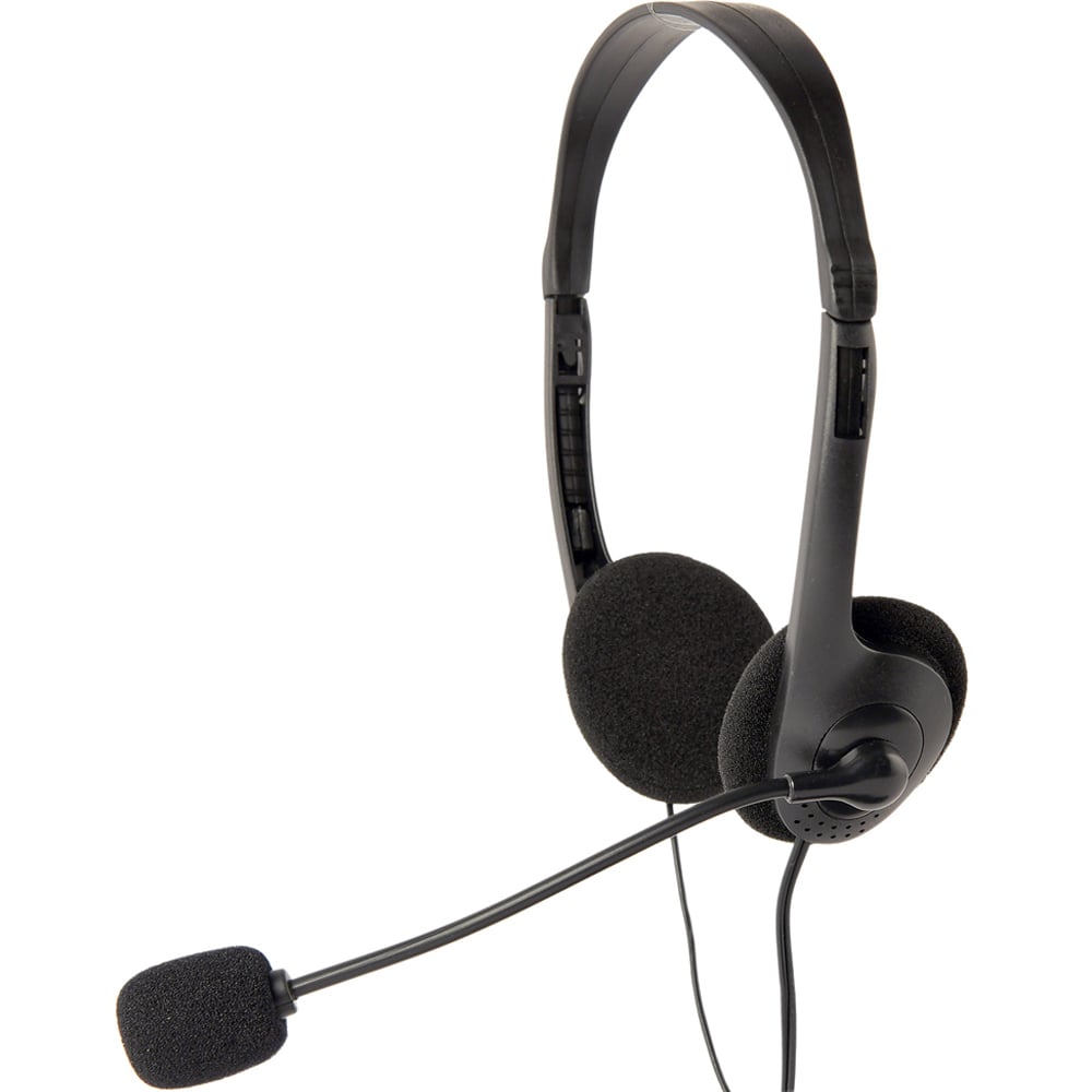 Gembird Black Stereo Headset with Mic and Volume Control Image 1