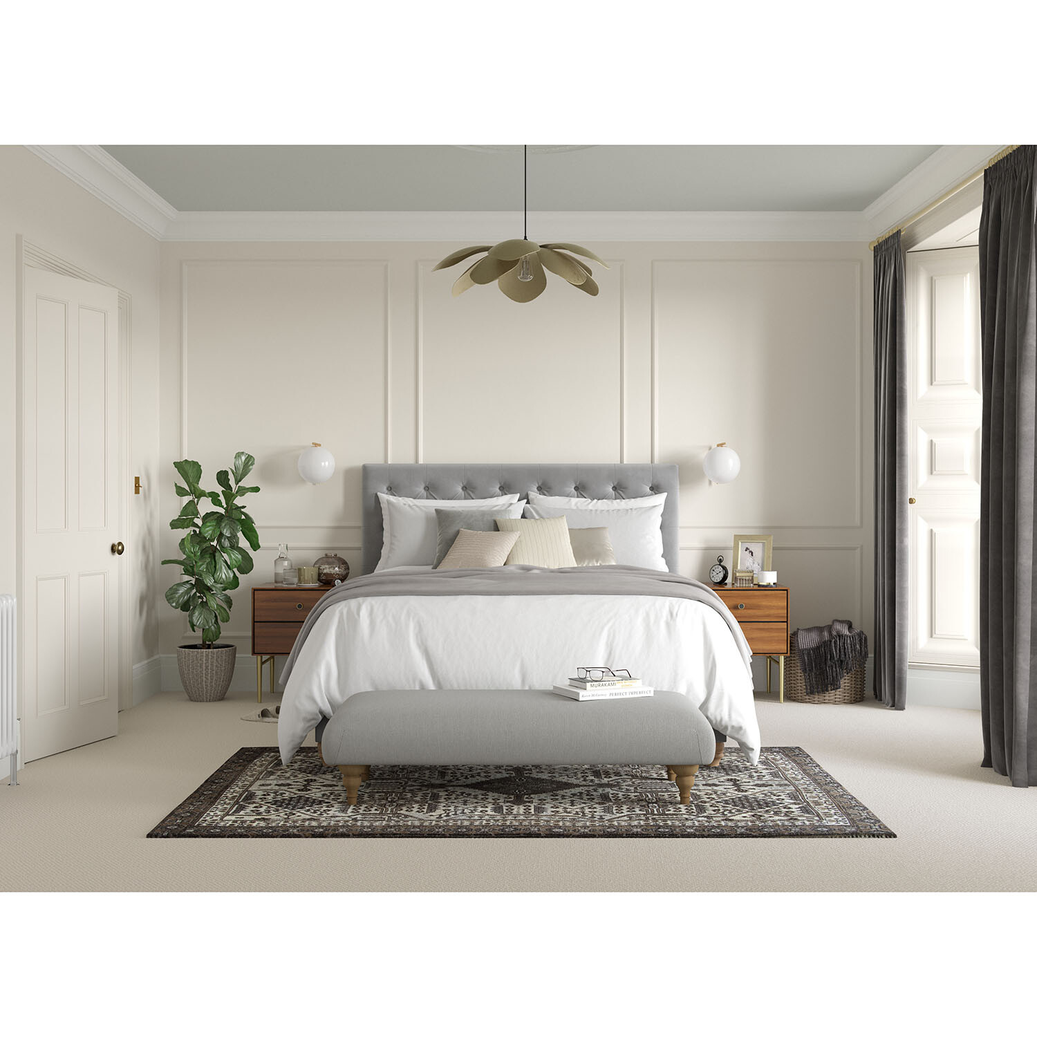 Dulux Heritage Walls and Ceilings Flax Seed Velvet Matt Emulsion Paint 2.5L Image 8