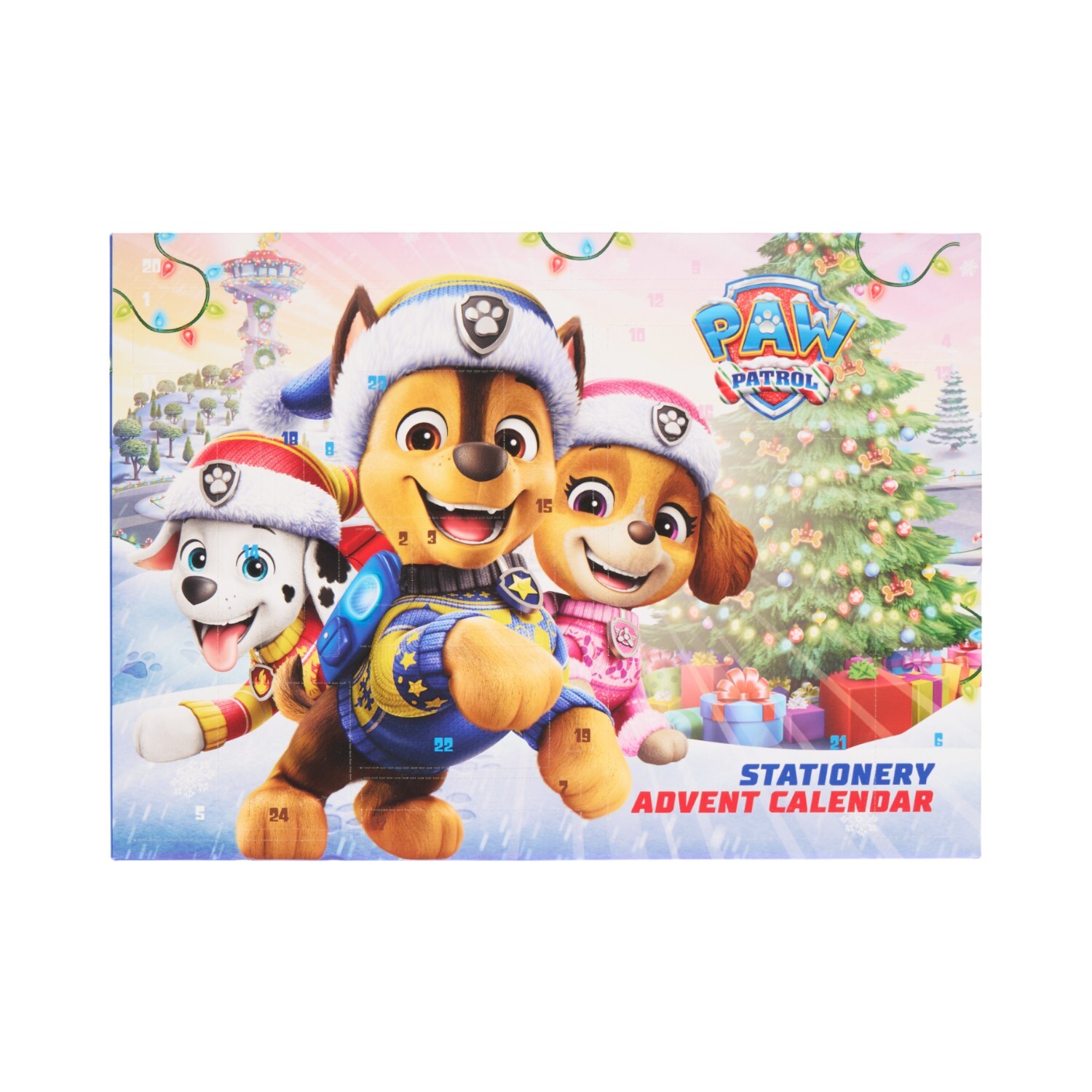 Paw Patrol Christmas Stationery Advent Calendar White Image 1