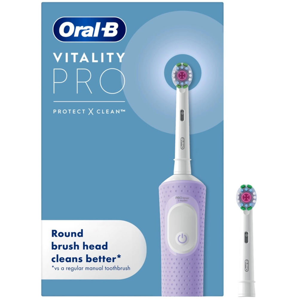 Oral-B Vitality Pro Lilac Rechargeable Electric Toothbrush Image 5