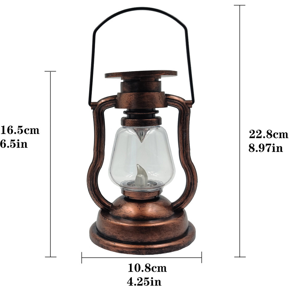 Avilo Warm White LED Solar Vintage Hanging Lantern Image 9