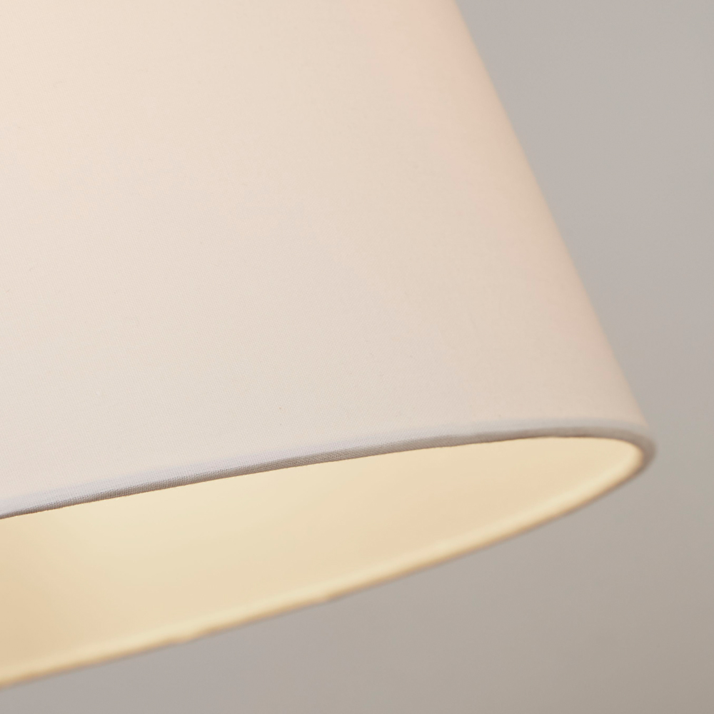Lighting Collection Yates White Tapered Drum Lamp Shade 30cm Image 4