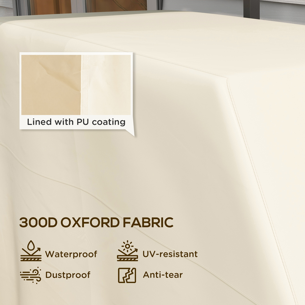 Outsunny Cream Waterproof UV Protection Barbecue Cover 152 x 66 x 115cm Image 4