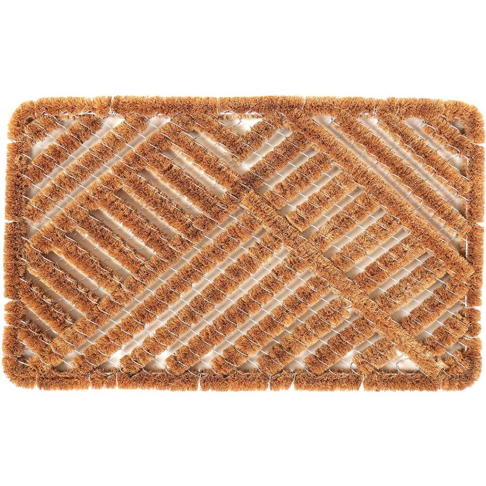 Charles Bentley Wood Boot Scraper Twist Door Mat Image 1