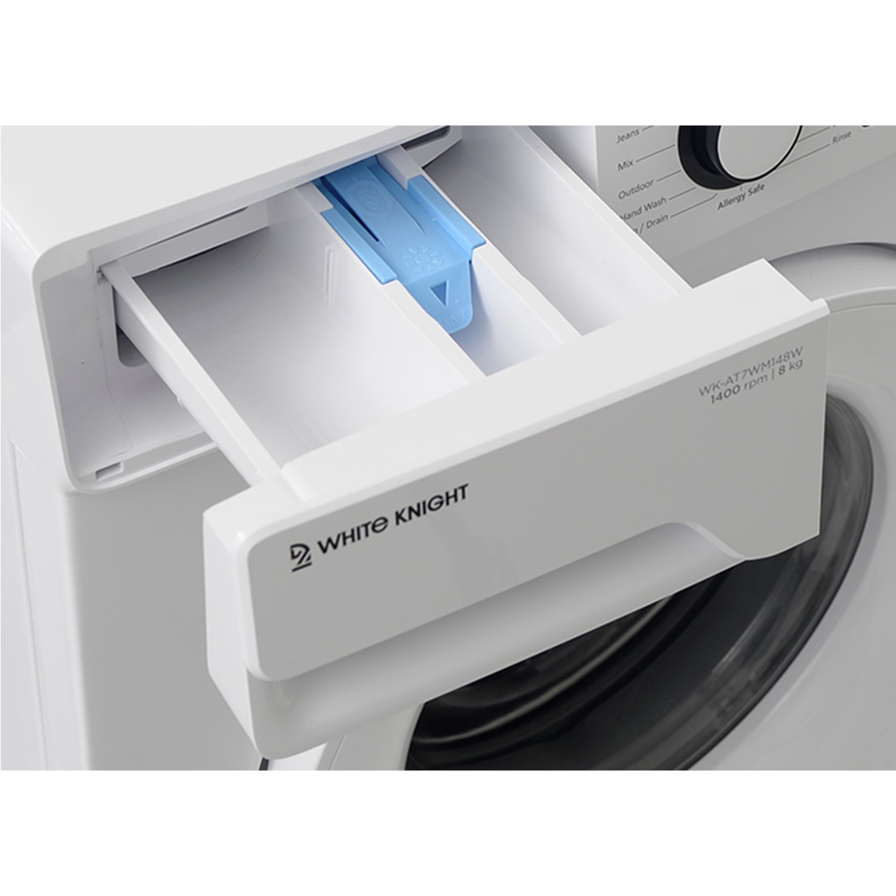 White Knight WK-AT7WM148W 8kg 1400 RPM White Washing Machine Image 6